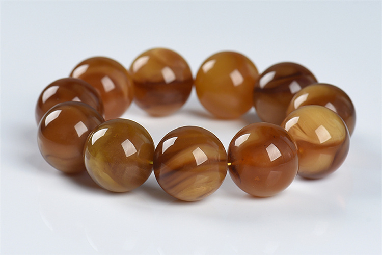 蜜蠟手串價(jià)格及圖片，一串蜜蠟手串多少錢？（2）