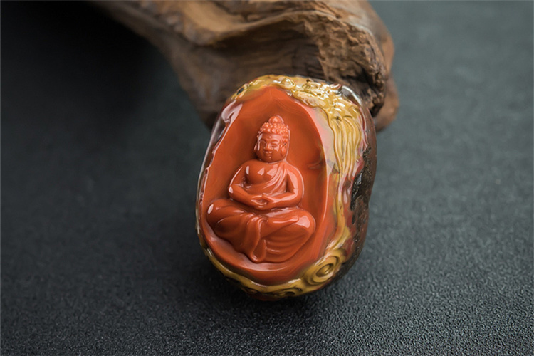 南紅包漿前后圖片欣賞，南紅盤玩后效果圖（10）