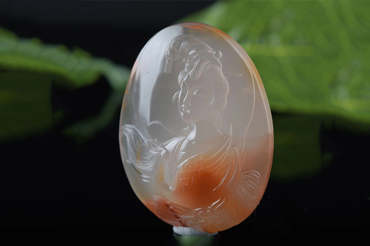 美到窒息！陳振坡老師這組南紅冰飄雕件太仙了?。?）
