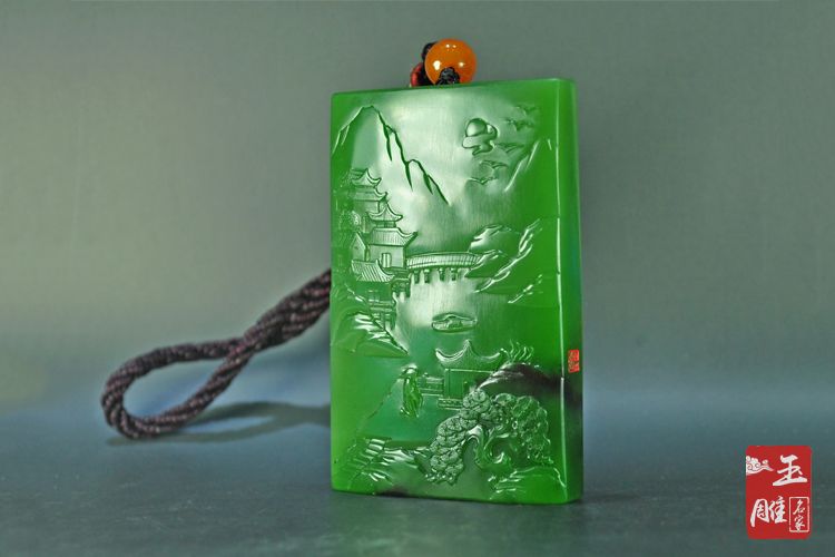 玉雕作品山居秋暝-玉雕名家